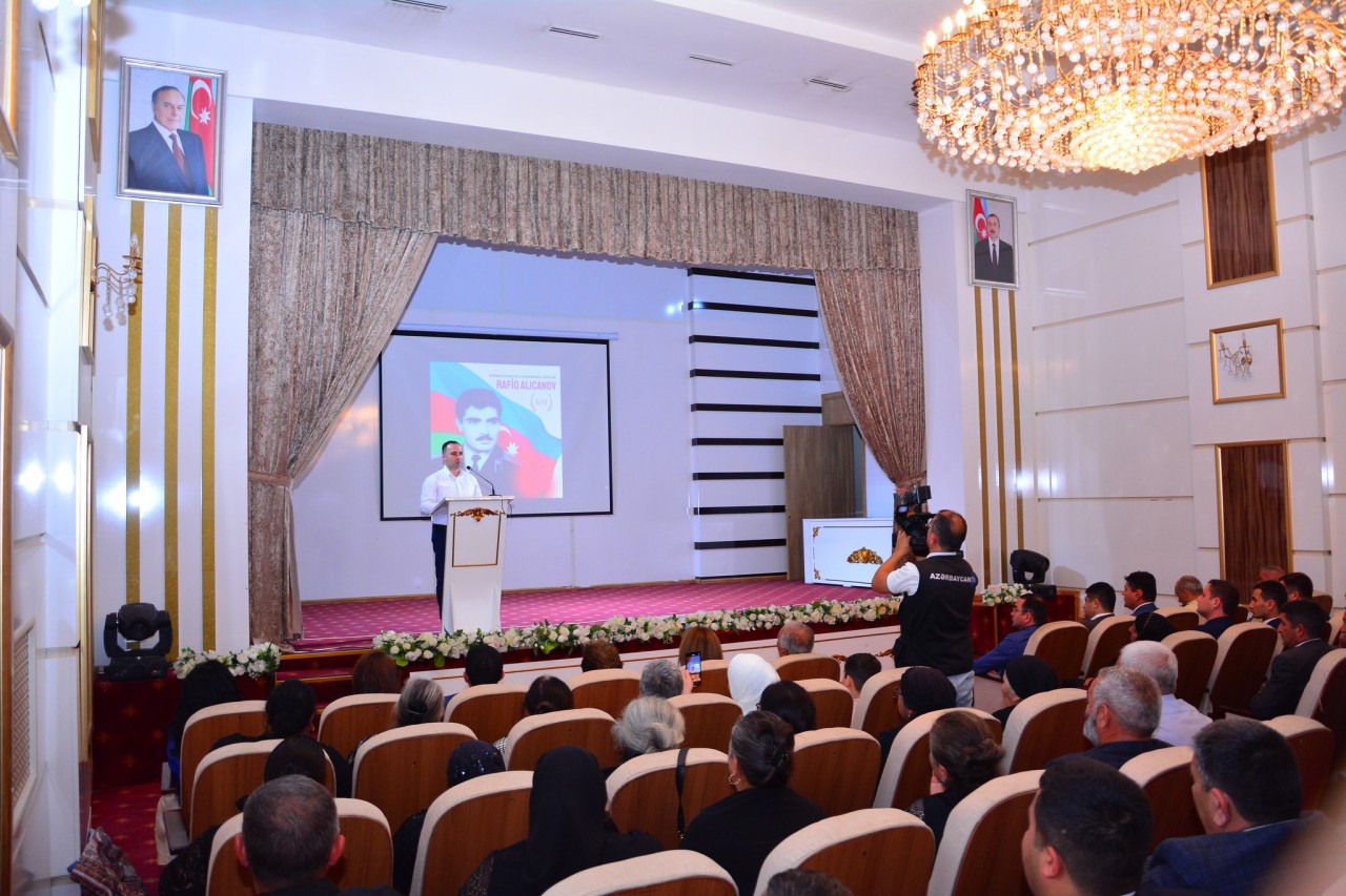 Ağstafada Milli Qəhrəman Rafiq Alıcanovun 60 illik yubileyi qeyd edilib - FOTOLAR